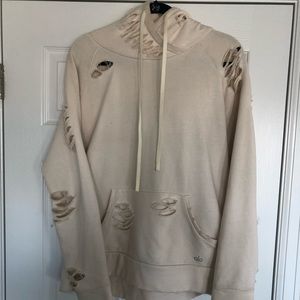 ALO Yoga Distressed Hooded Sweatshirt!